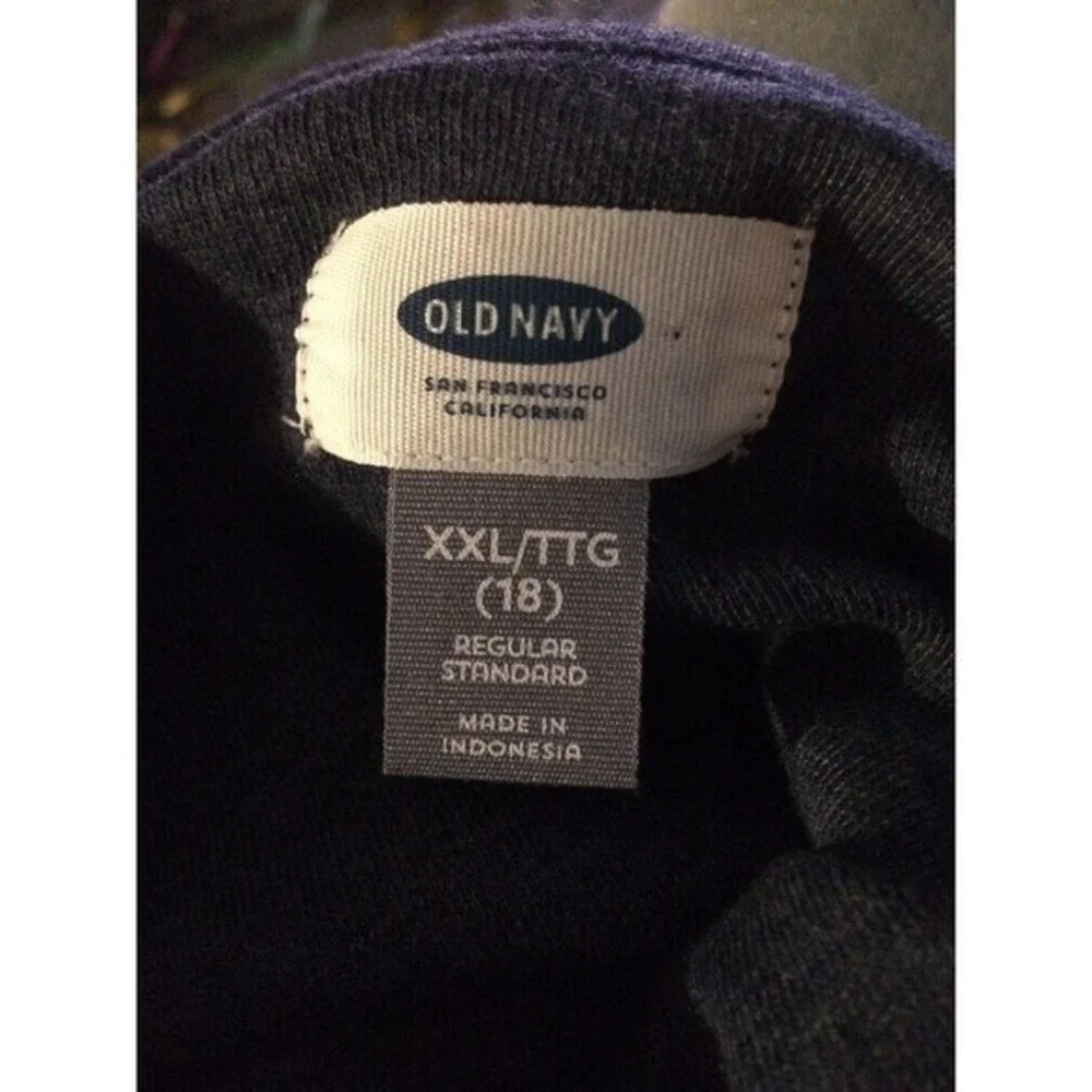Old Navy Sweater Crew Blue OLX French Rib Navy Crocket Long Sleeves